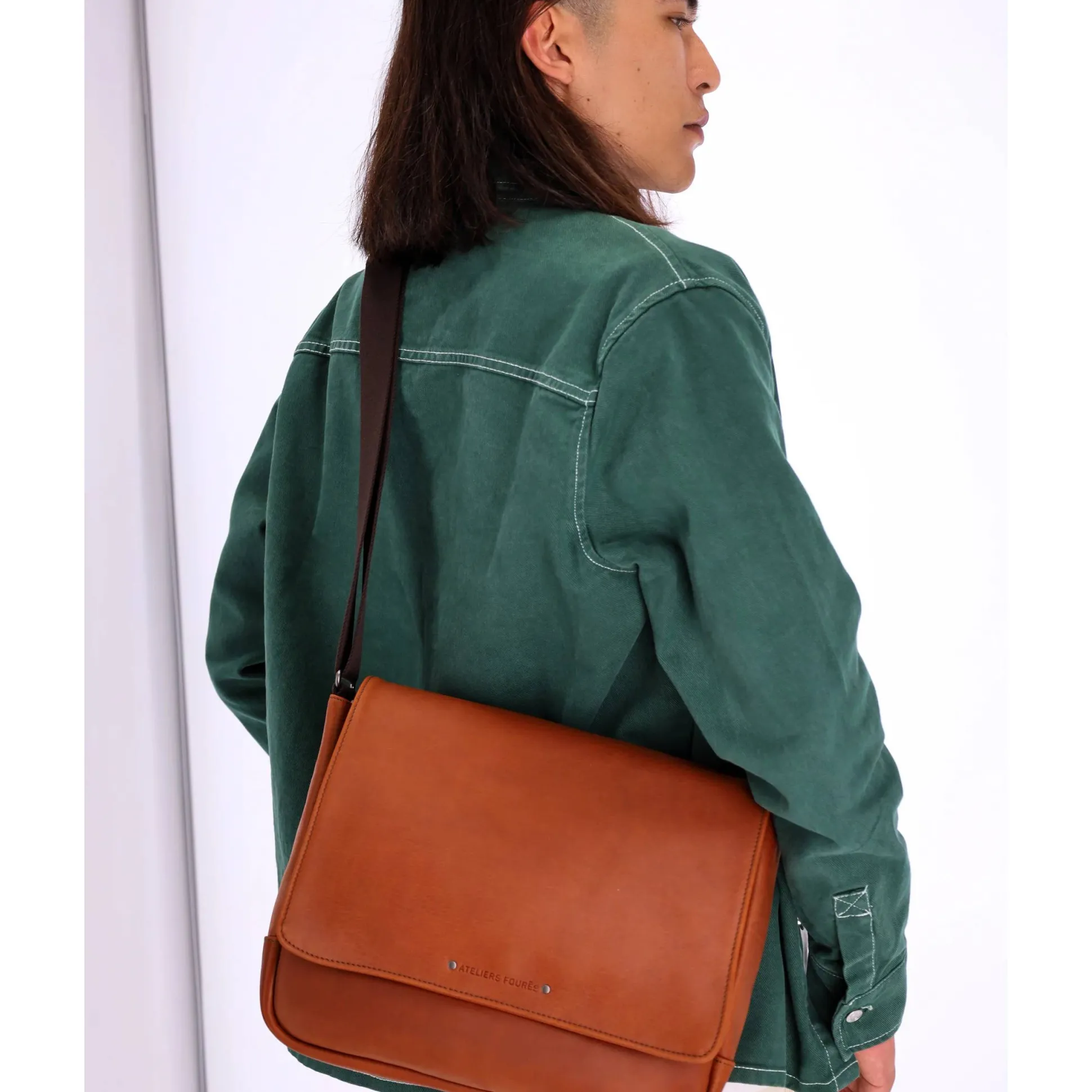 Les Ateliers Foures Sac gibeciere compact Pan Baroudeur*Homme Sacs Besace