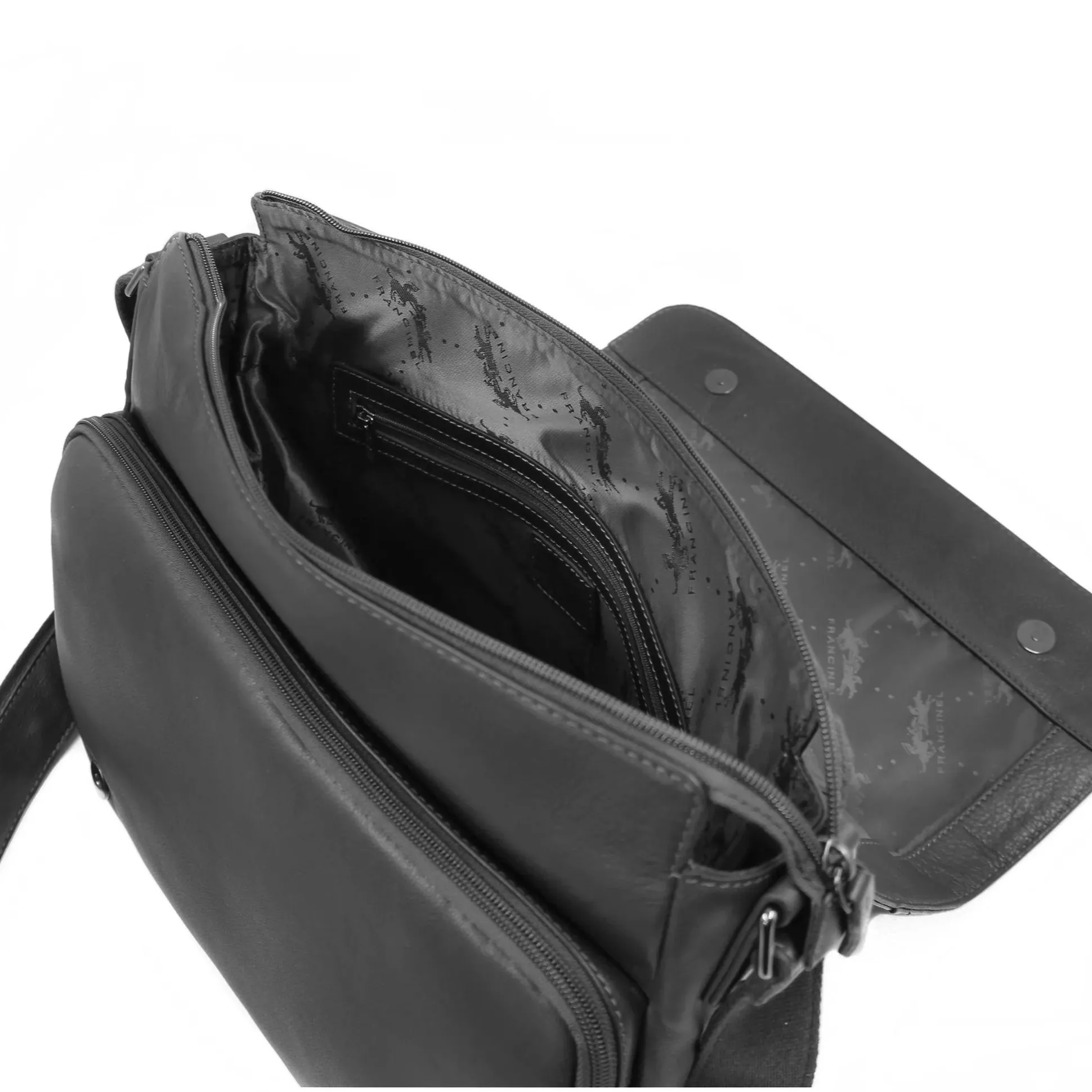 Francinel Sac gibeciere Lawton en cuir souple*Homme Sacs Besace