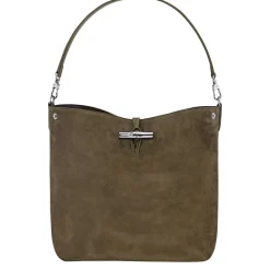 Longchamp Sac hobo M Le Roseau Velvet effet velours*Femme Sacs Porté Épaule