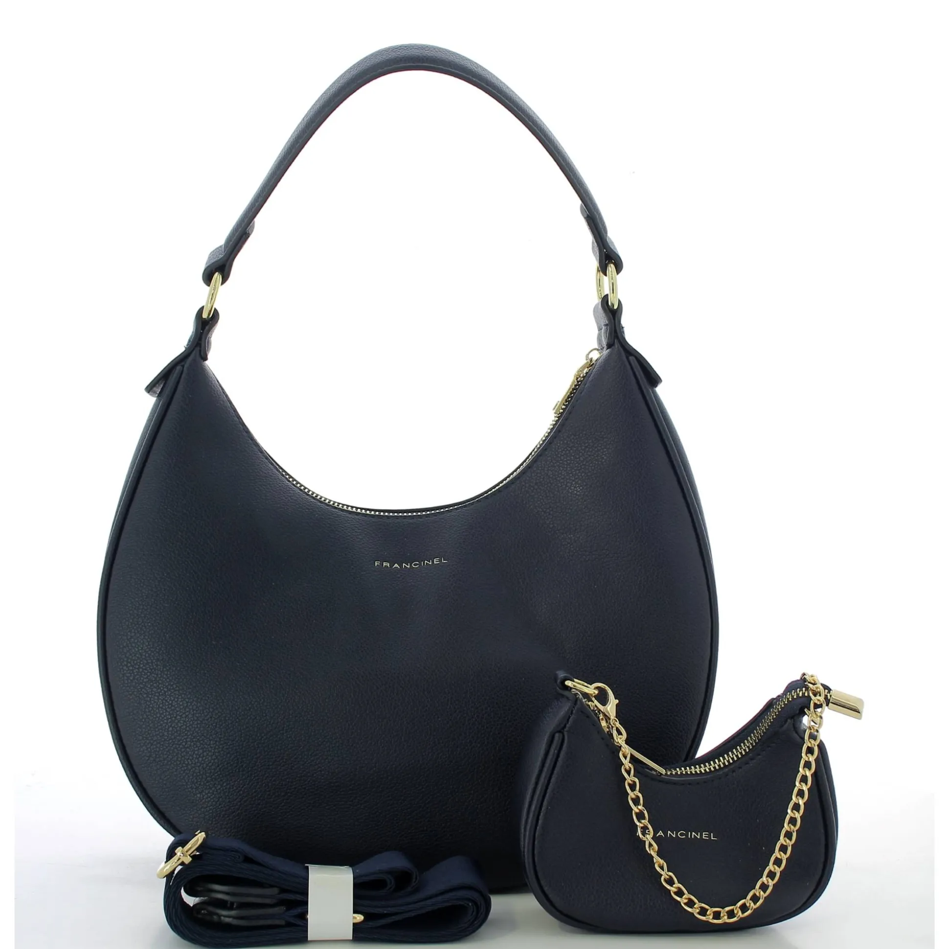 Francinel Sac hobo Naelle porte epaule avec chaine*Femme Sacs Porté Épaule