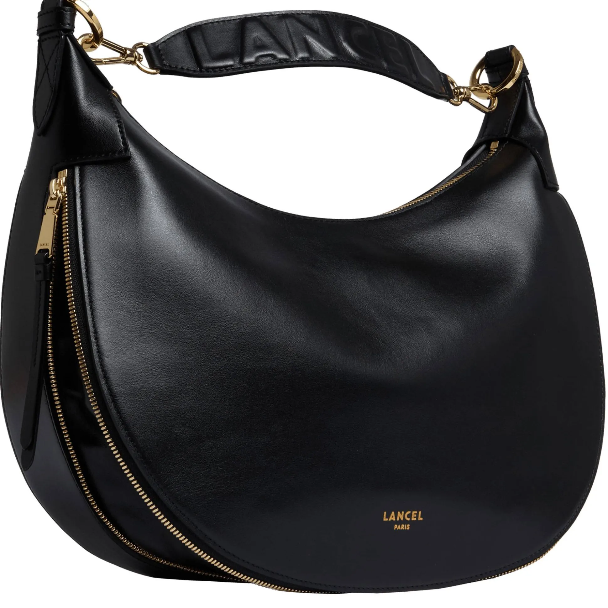 Lancel Sac hobo porte epaule M Origami cuir lisse*Femme Sacs Porté Épaule|Sacs À Main