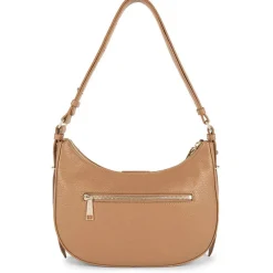 Lancaster Sac hobo zippe M Dune en cuir*Femme Sacs Porté Épaule|Sacs Bandoulière
