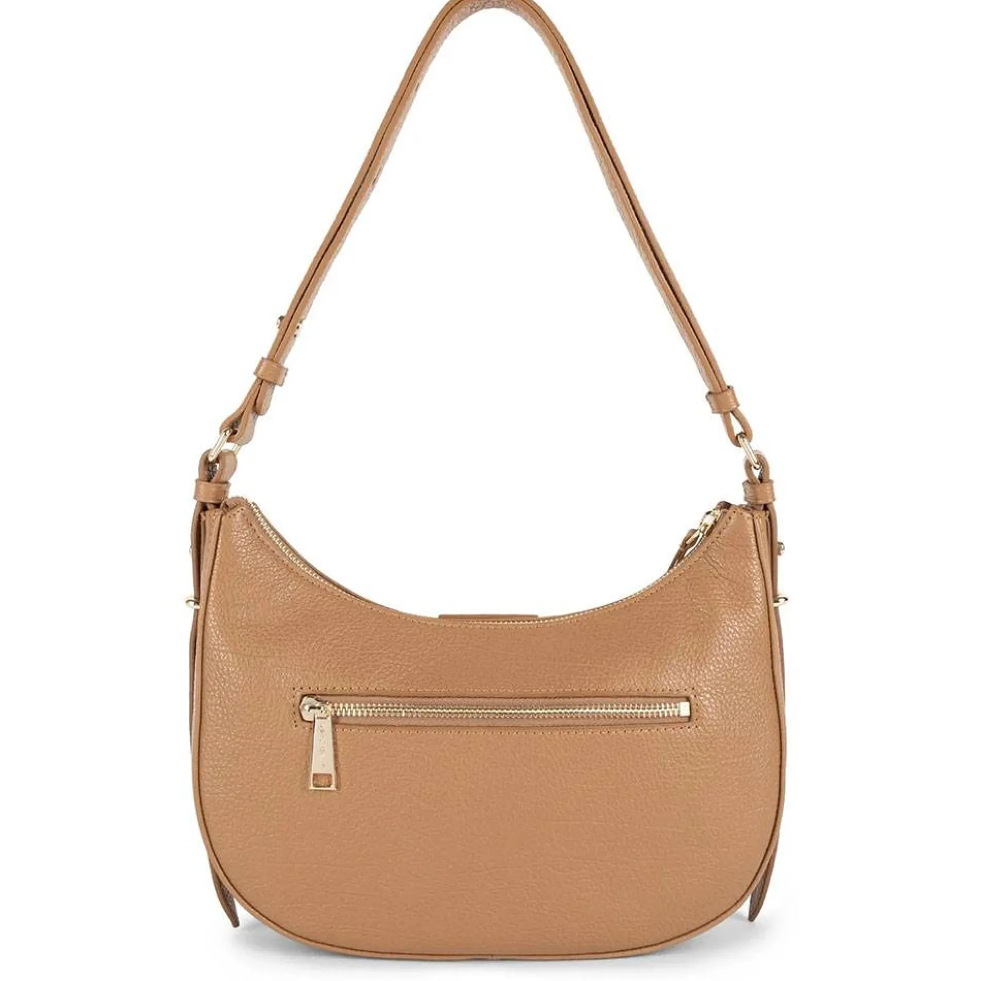 Lancaster Sac hobo zippe M Dune en cuir*Femme Sacs Porté Épaule|Sacs Bandoulière