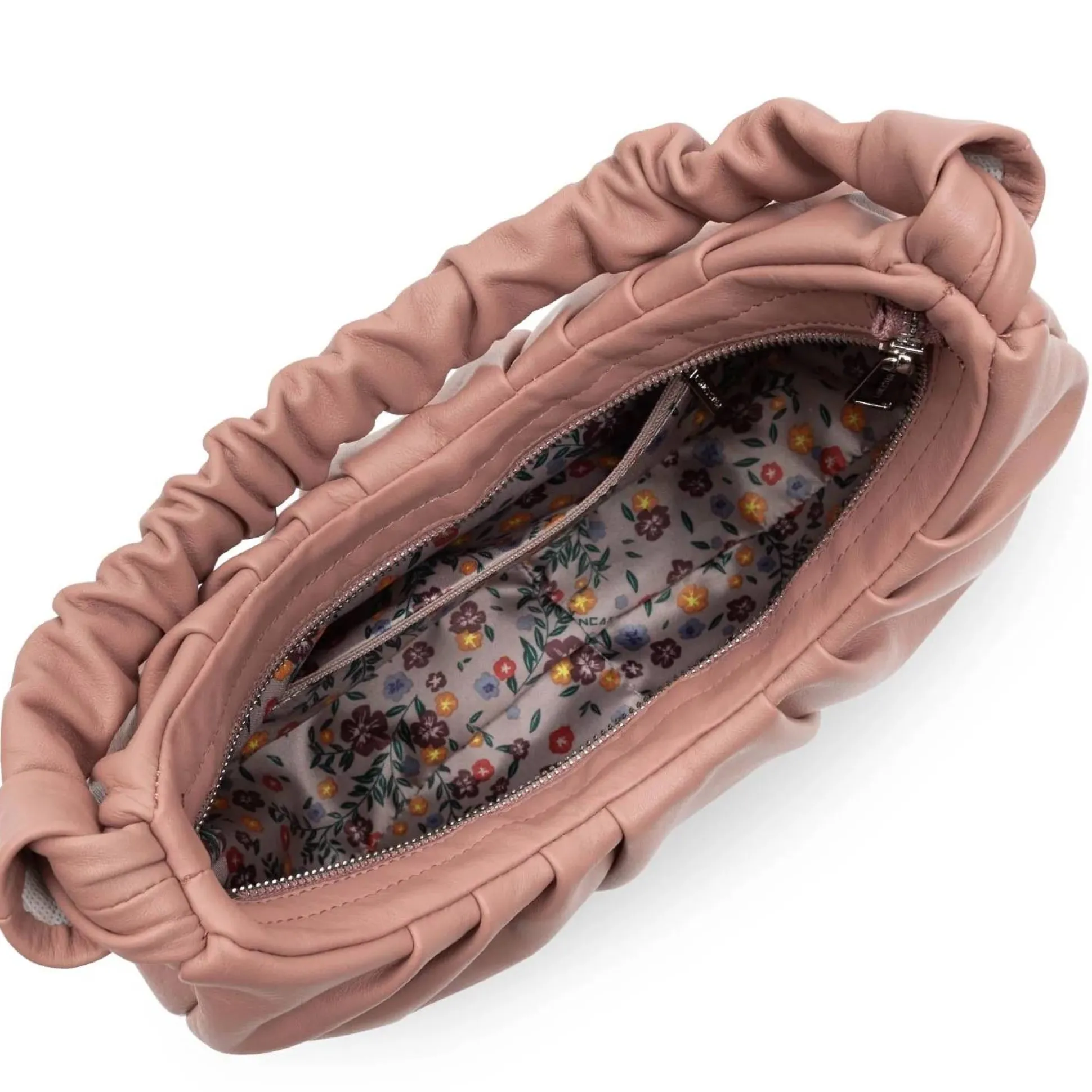 Lancaster Sac hobo zippe Soft Chou Chou en cuir*Femme Sacs Cabas|Sacs Porté Épaule