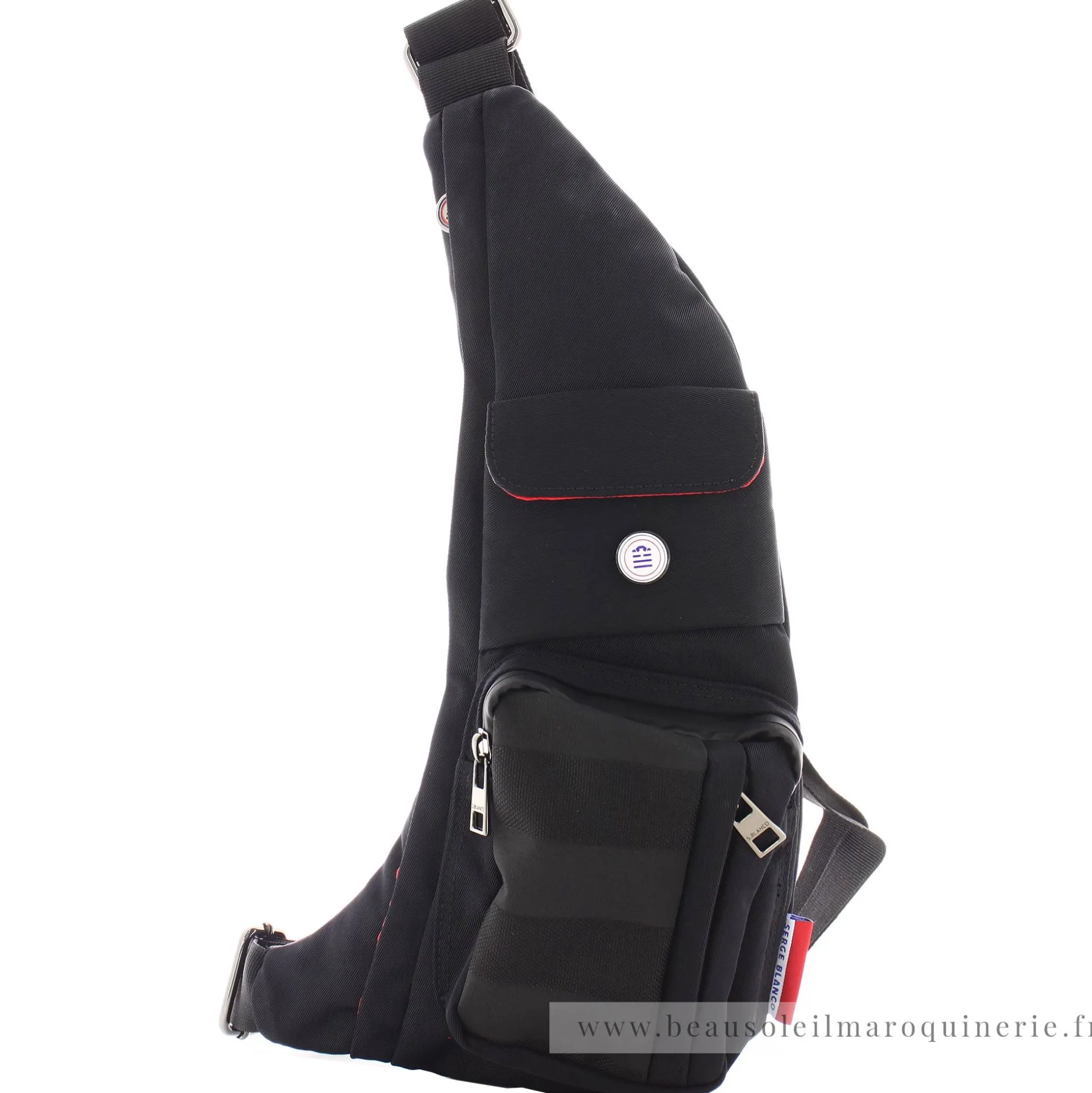 Serge Blanco Sac monobretelle Basik en toile*Homme Sacoches Homme