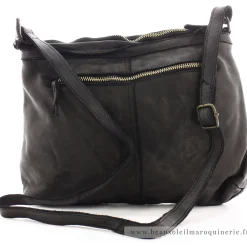 Biba Sac plat zippe a bandouliere Boston*Femme Sacs Bandoulière