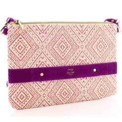 Mila Louise Sac pochette Nina Los XL textile tisse*Femme Pochettes|Sacs Bandoulière