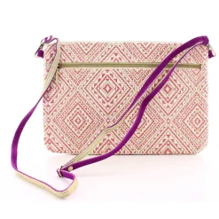 Mila Louise Sac pochette Nina Los XL textile tisse*Femme Pochettes|Sacs Bandoulière