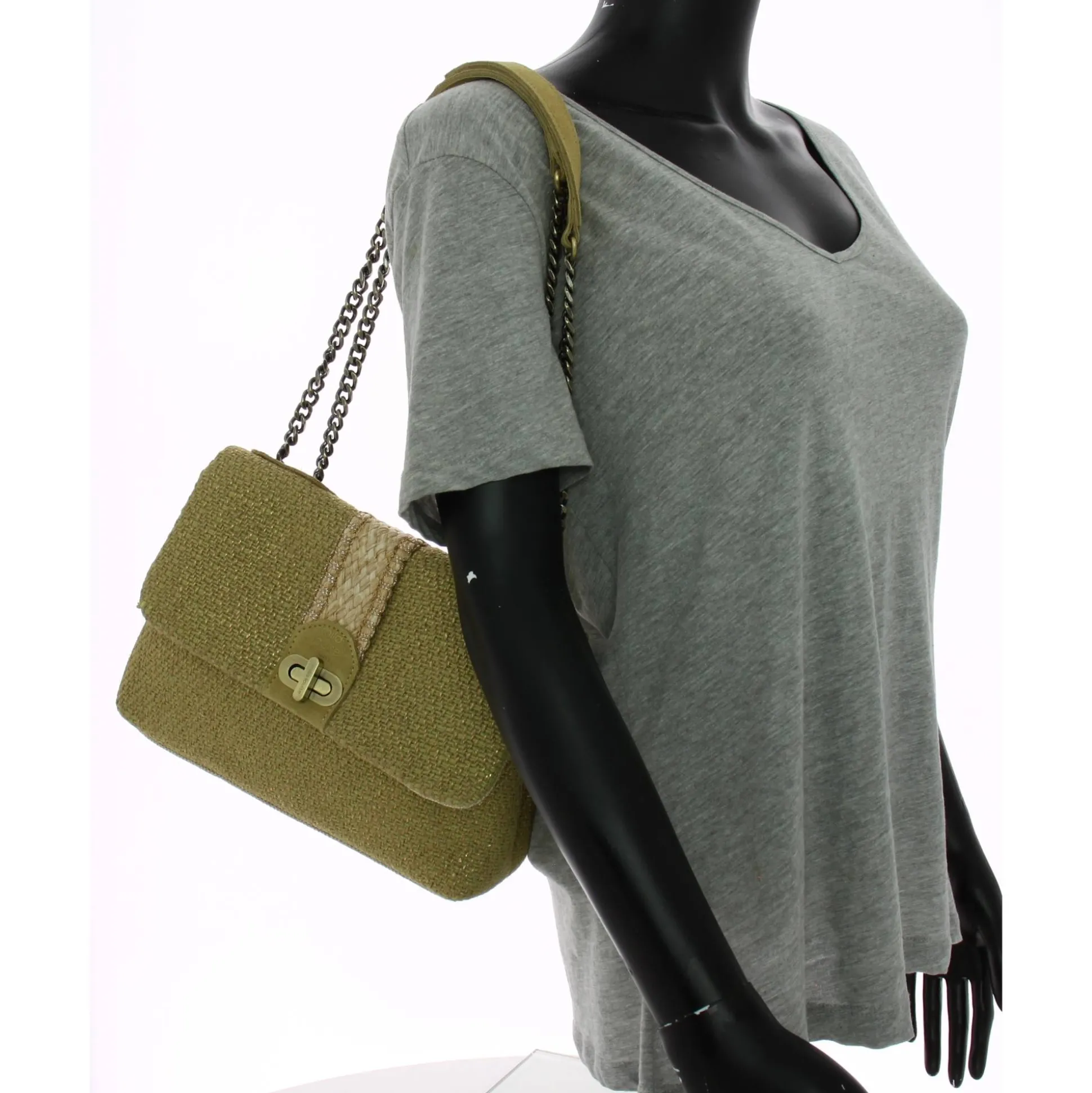 Mila Louise Sac porte epaule a rabat Philana JT2 textile*Femme Sacs Porté Épaule