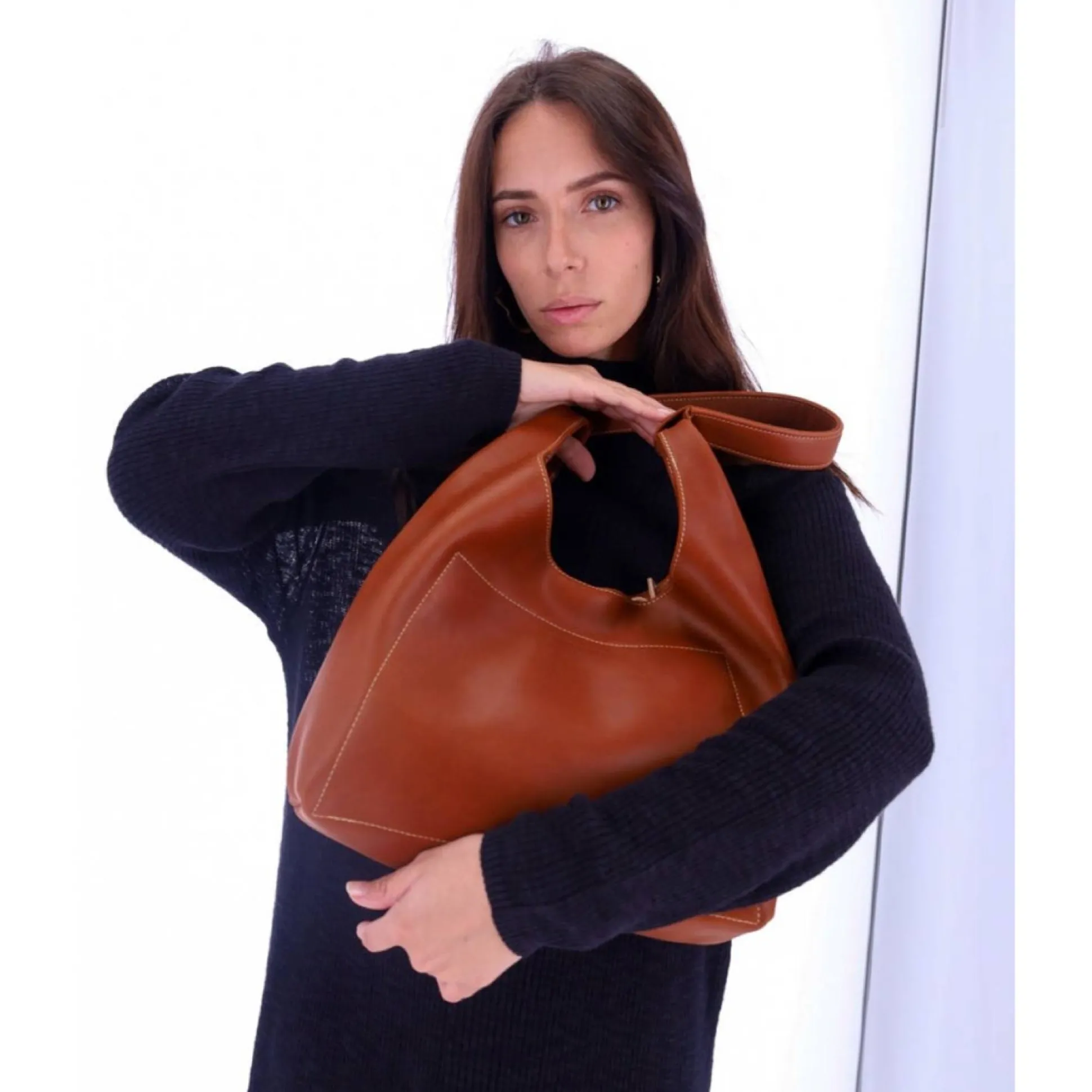 Les Ateliers Foures Sac porte epaule Amazone en cuir*Femme Sacs Porté Épaule