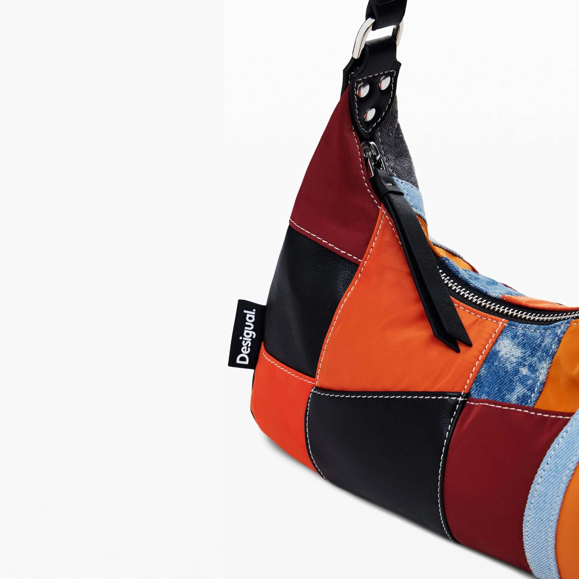 Desigual Sac porte epaule patch texture Lovelace*Femme Sacs Porté Épaule