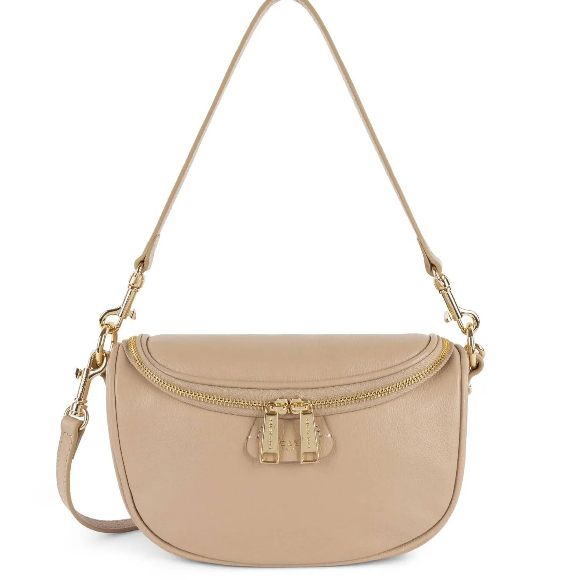 Lancaster Sac porte epaule Vanity Dune zippe*Femme Sacs Bandoulière