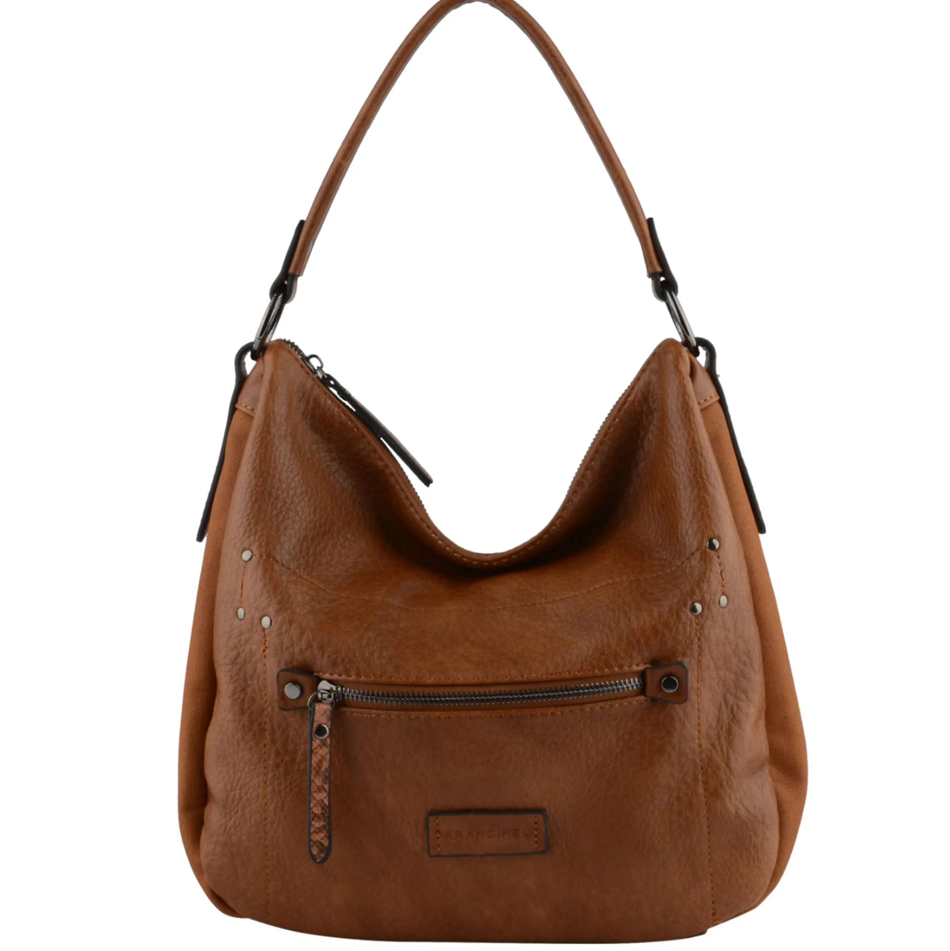 Francinel Sac porte epaule zippe Celeste*Femme Sacs Porté Épaule