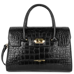 Lancaster Sac porte main a rabat effet brillant S Exo*Femme Sacs À Main