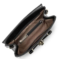 Lancaster Sac porte main a rabat effet brillant S Exo*Femme Sacs À Main