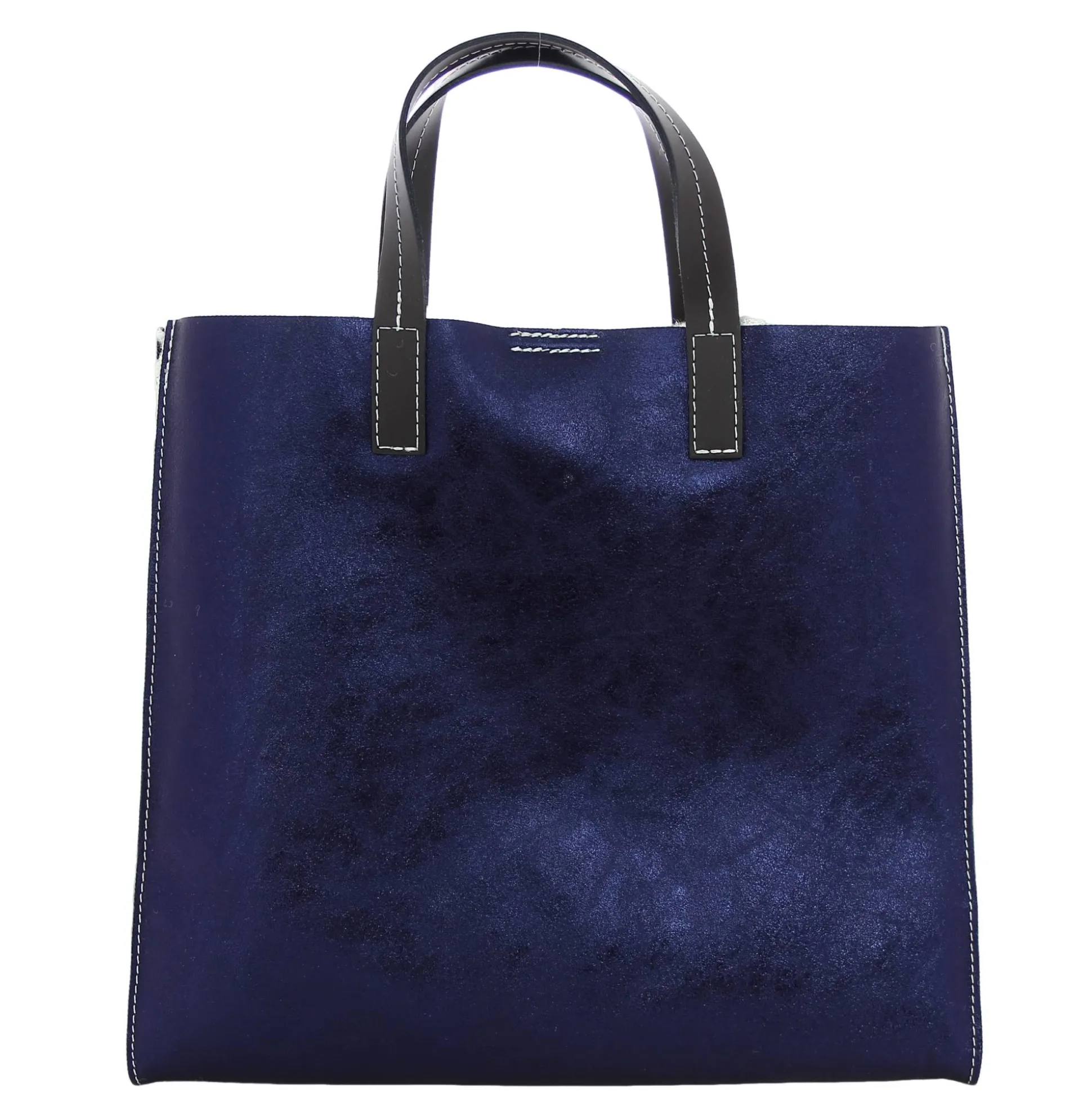 Marlon Firenze Sac porte main effet metallise et fourrure*Femme Sacs À Main