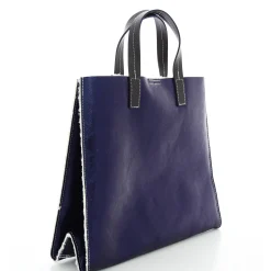 Marlon Firenze Sac porte main effet metallise et fourrure*Femme Sacs À Main