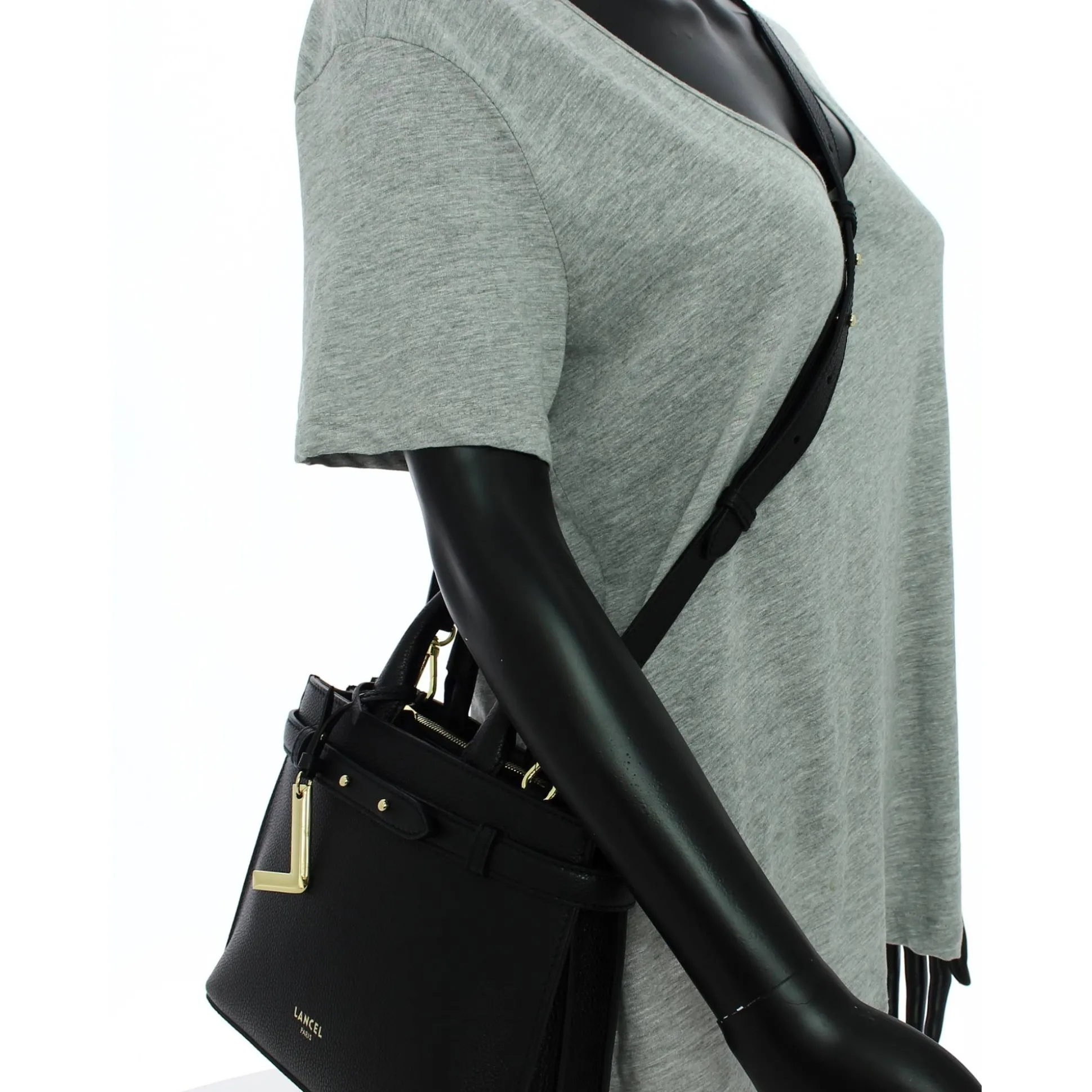 Lancel Sac porte main Faubourg S cuir graine*Femme Sacs À Main