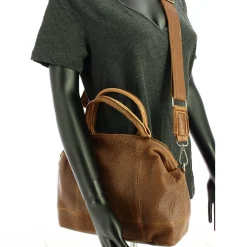 Biba Sac porte main Franklin cuir effet bulle*Femme Sacs À Main