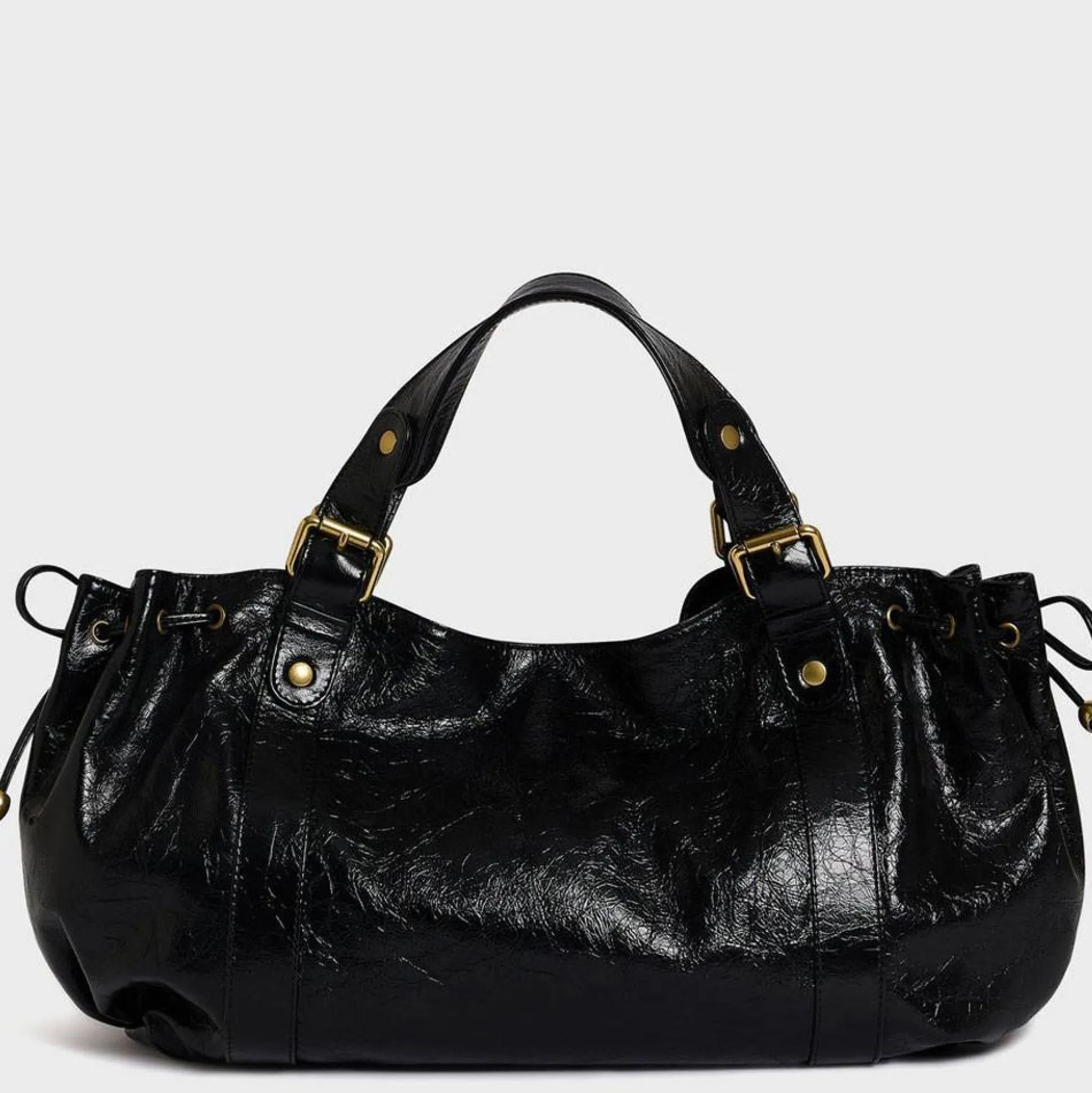 Gerard Darel Sac porte main Le 24H en cuir froisse*Femme Sacs À Main