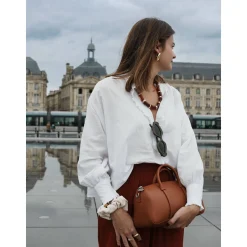 Longchamp Sac porte main M Daylong cuir*Femme Sacs À Main