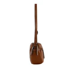 Francinel Sac porte travers 2 compartiments Celeste*Femme Sacs Porté Épaule