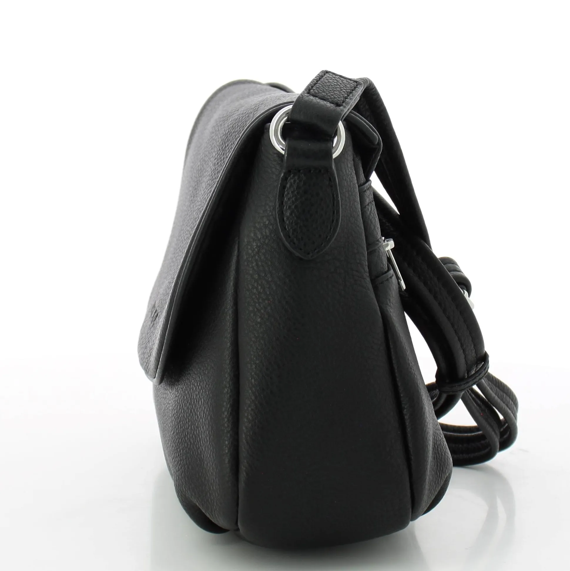 Mocca Sac porte travers a rabat Dana en cuir*Femme Sacs Bandoulière