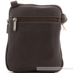 Arthur Aston Sac porte travers en cuir de vachette Johany*Homme Sacoches Homme