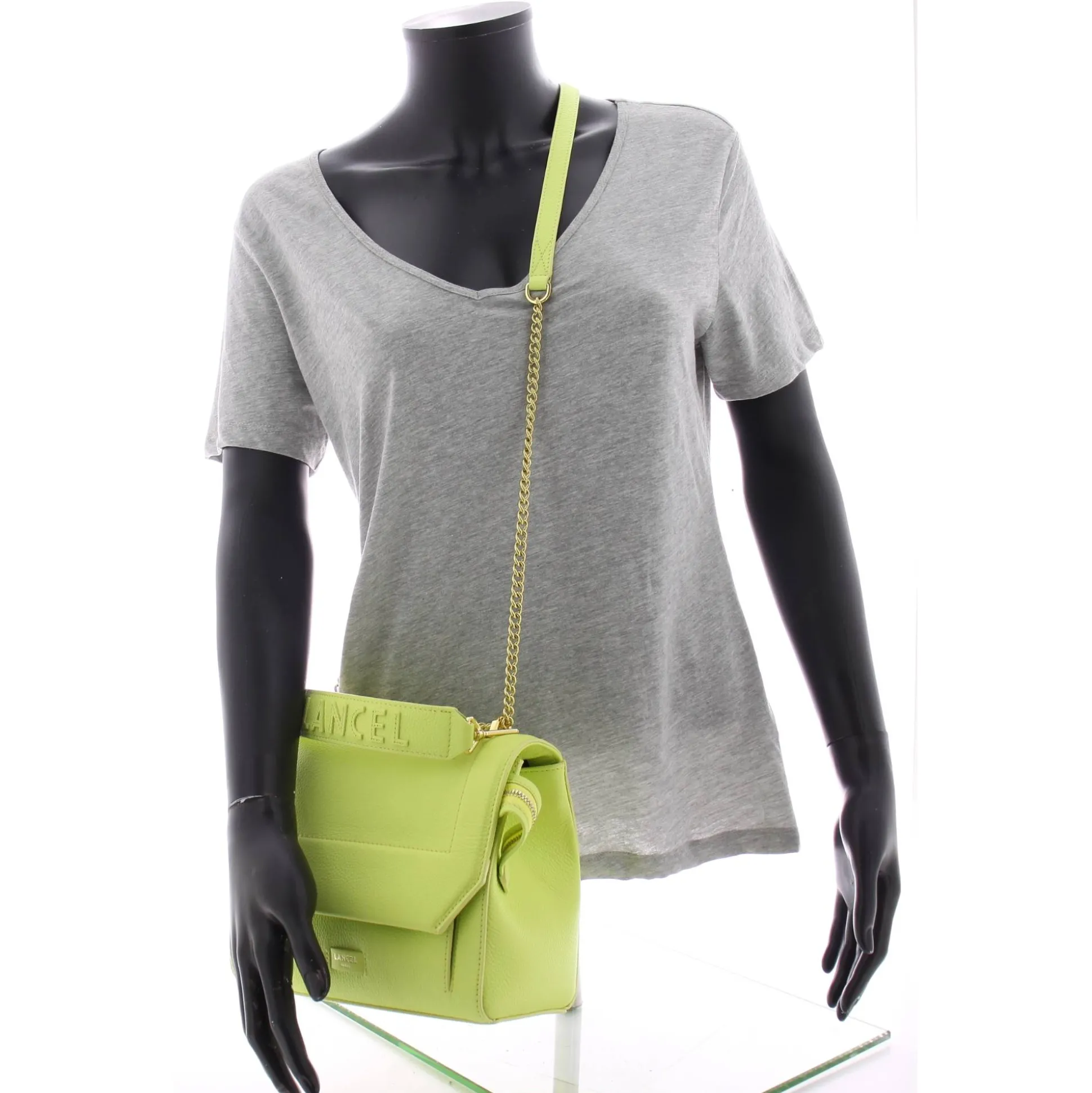 Lancel Sac rabat avec poignee Ninon M - Fabrique en Italie*Femme Sacs Bandoulière