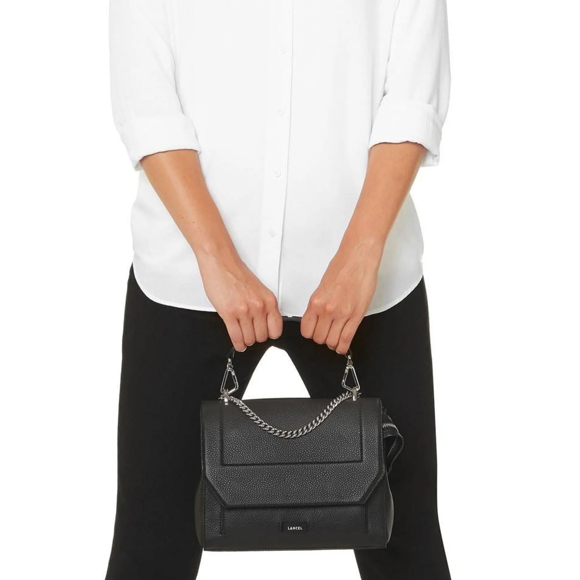Lancel Sac rabat avec poignee Ninon M - Fabrique en Italie*Femme Sacs Bandoulière