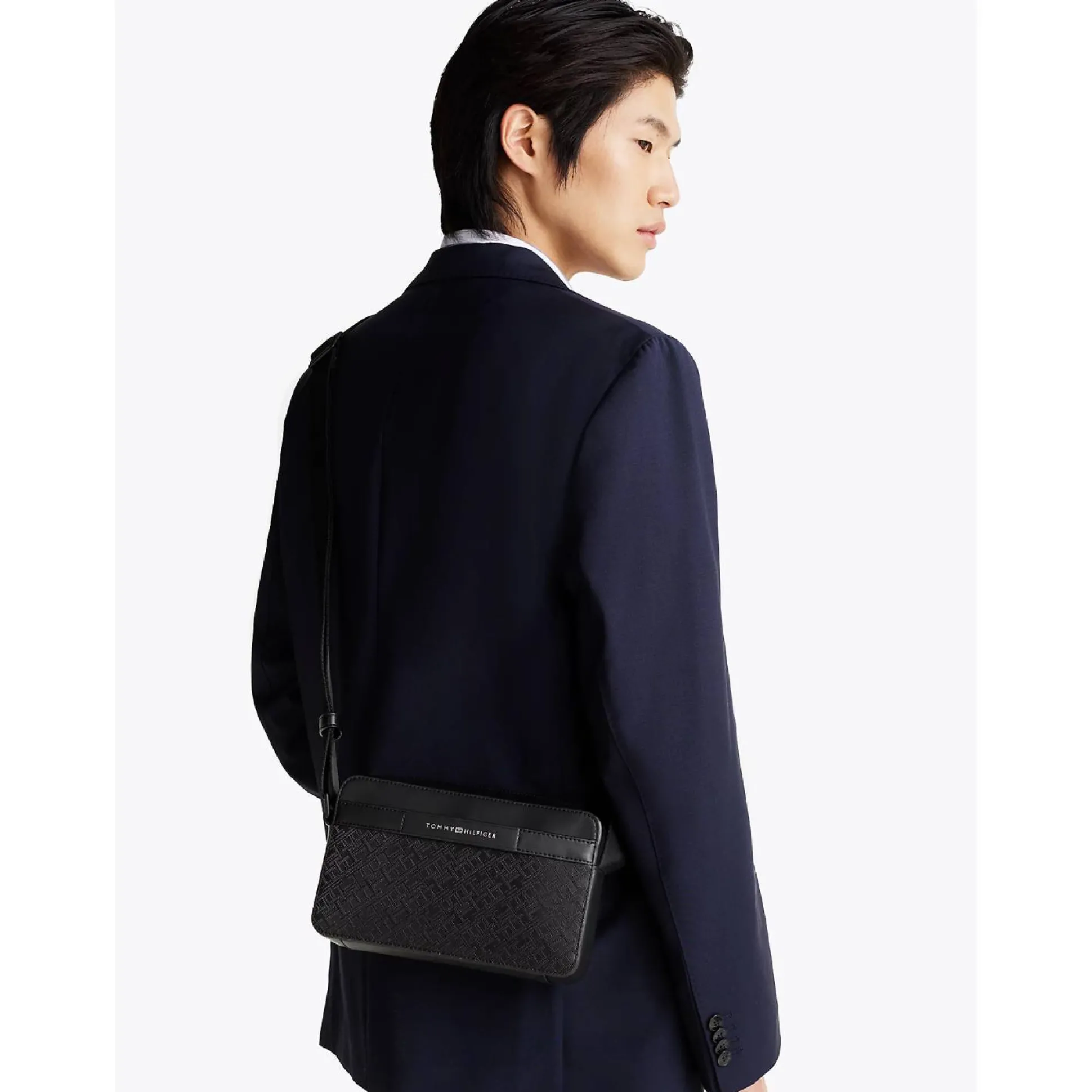 Tommy Hilfiger Sac reporter TH Monogram texture*Homme Petites Sacoches Homme|Sacoches Homme