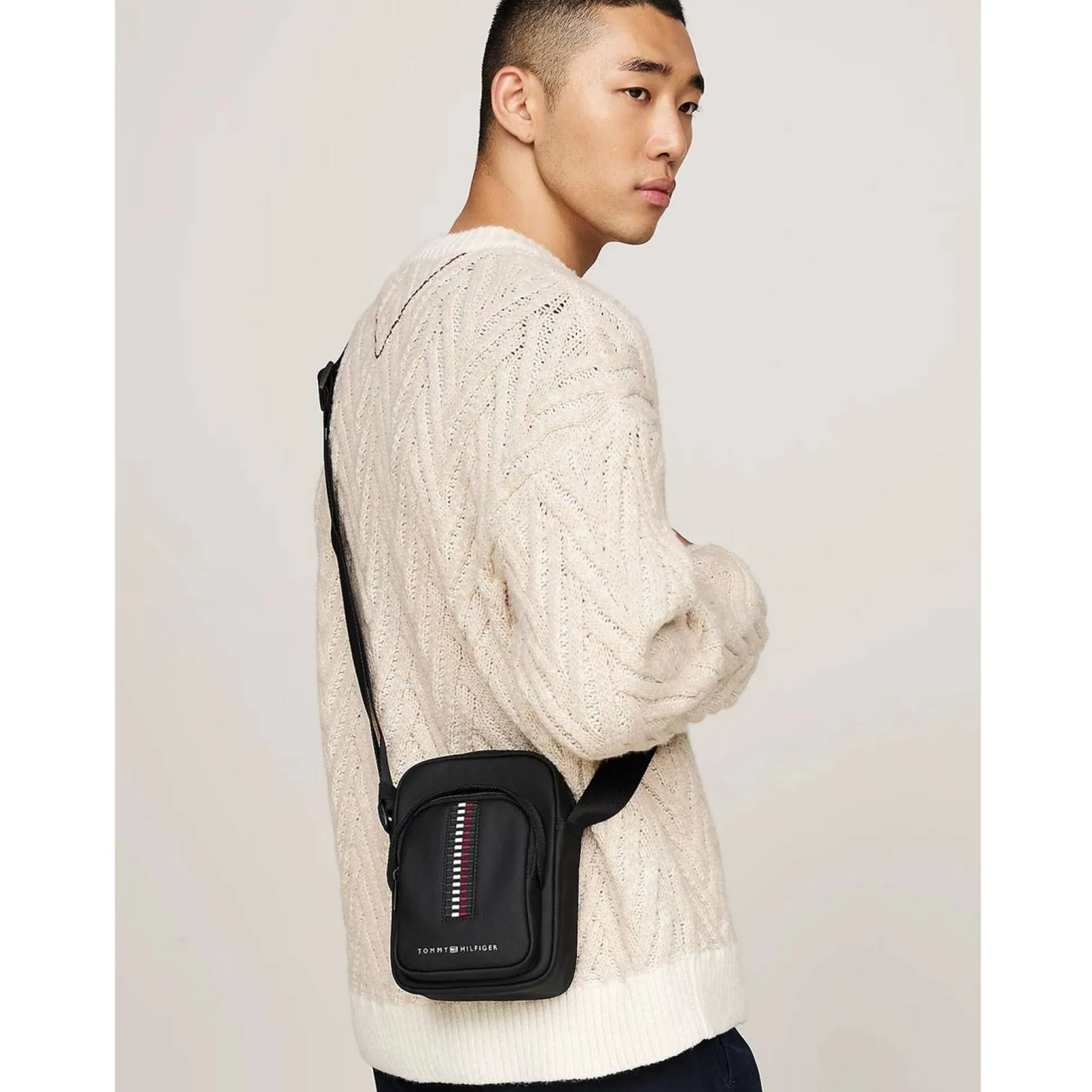 Tommy Hilfiger Sac reporter tisse Corporate*Homme Sacoches Homme|Sacs Besace
