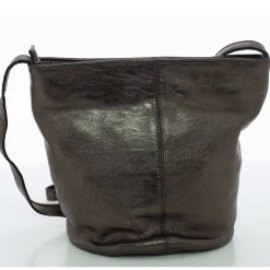 Biba Sac seau Chester Smog cuir metallise*Femme Sacs Bandoulière