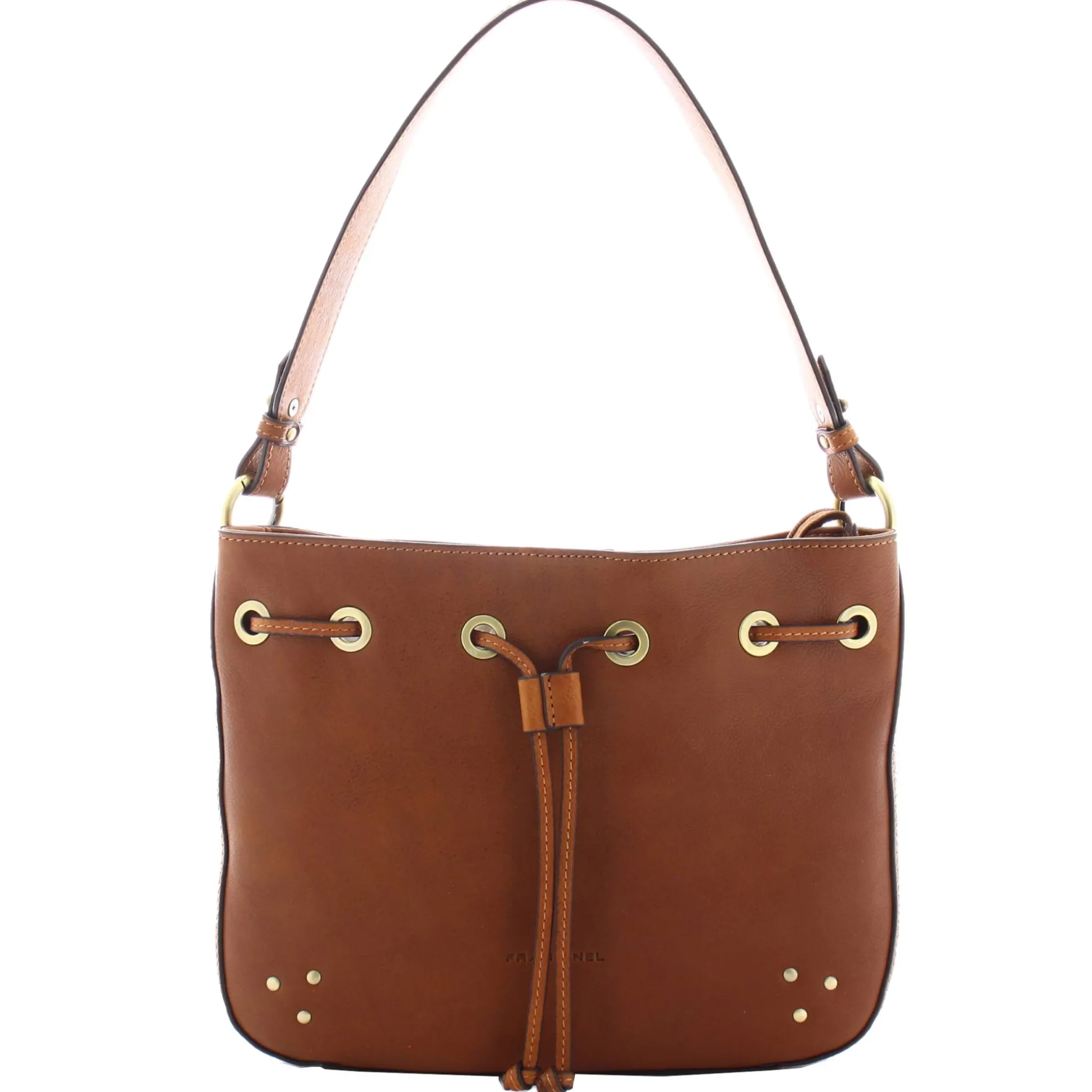 Francinel Sac seau Enola cuir a oeillets et clous*Femme Sacs Porté Épaule