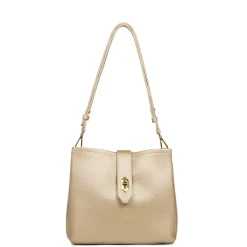 Lancaster Sac seau zippe Top Double en cuir*Femme Sacs Bandoulière