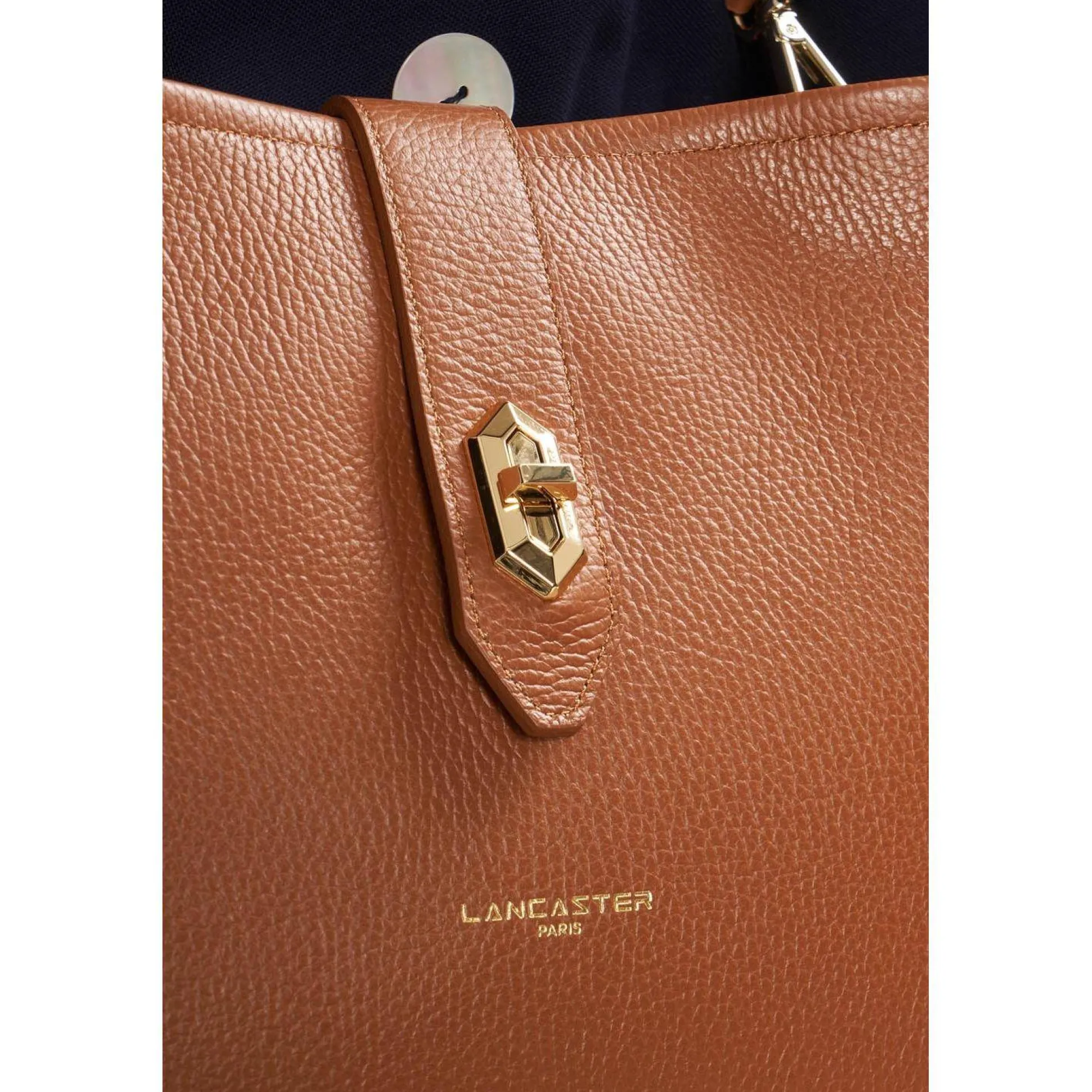 Lancaster Sac seau zippe Top Double en cuir*Femme Sacs Bandoulière