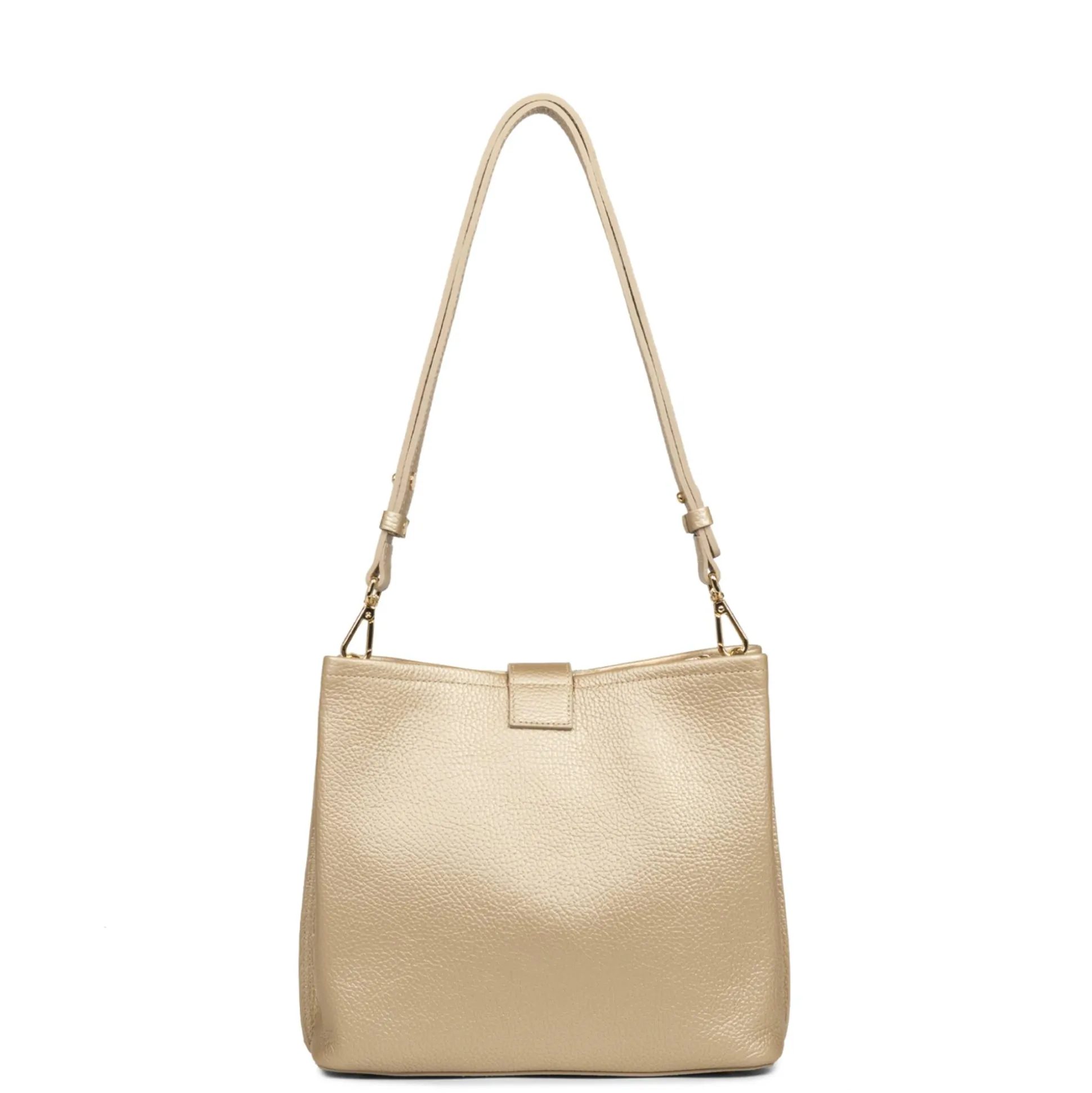 Lancaster Sac seau zippe Top Double en cuir*Femme Sacs Bandoulière