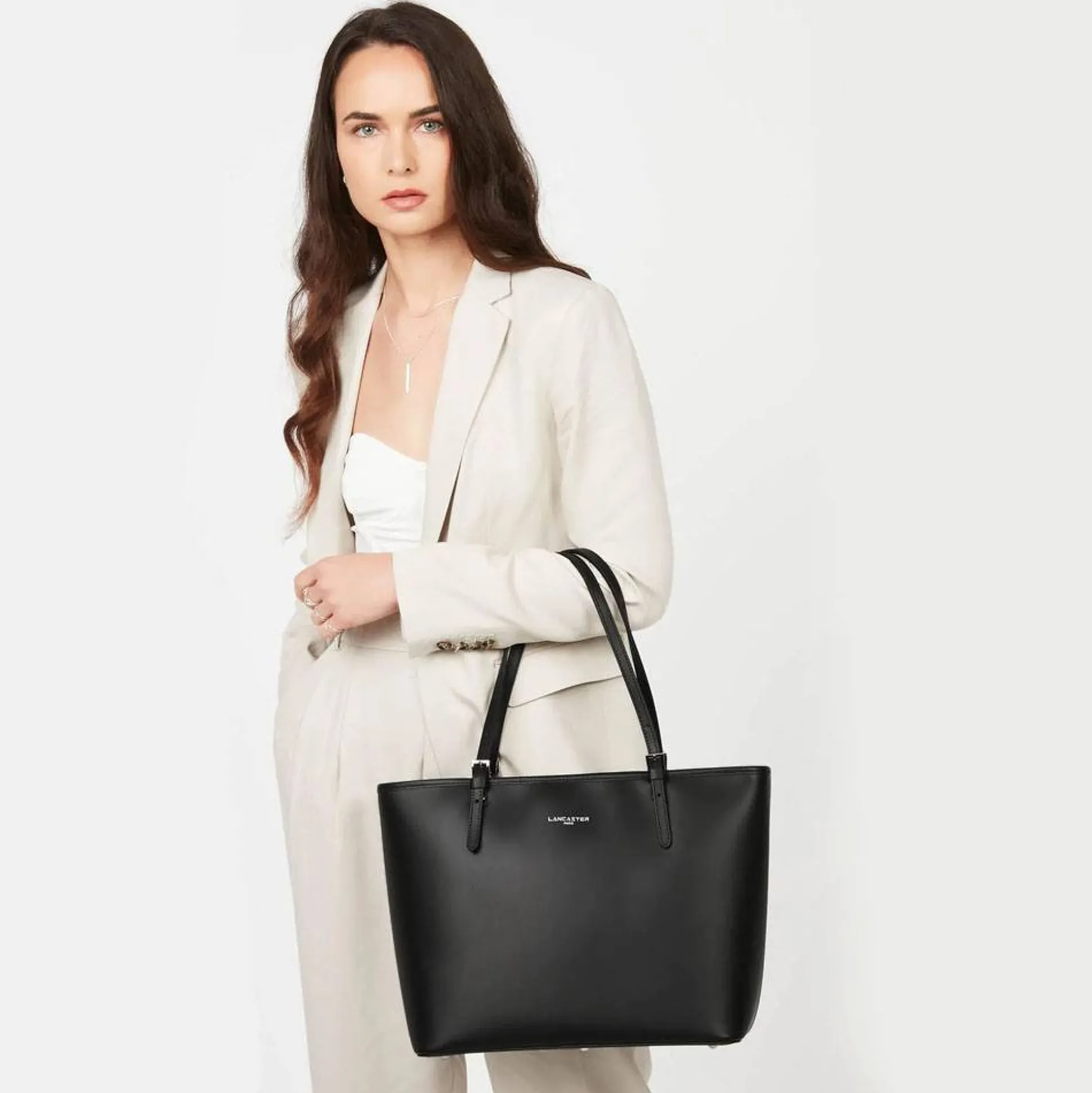 Lancaster Sac shopping A4 Smooth Fabrique en France*Femme Sacs Cabas