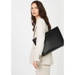 Lancaster Sac shopping A4 Smooth Fabrique en France*Femme Sacs Cabas