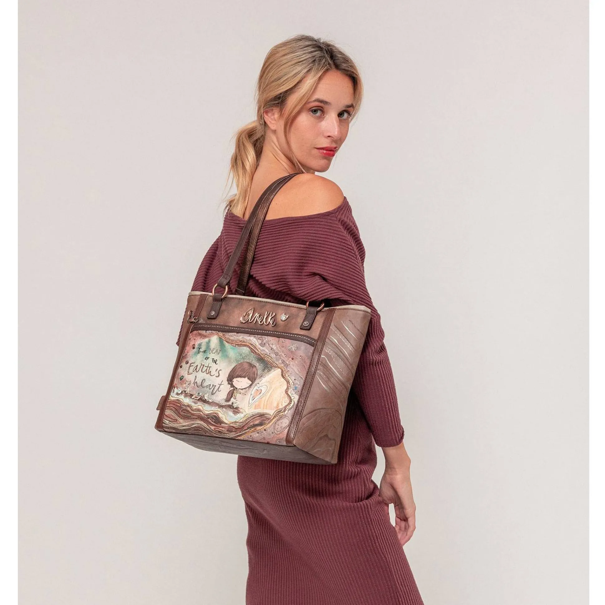 Anekke Sac shopping Core illustre avec bijou*Femme Sacs Porté Épaule