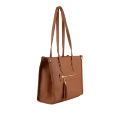 Francinel Sac shopping Naelle effet graine avec pompon*Femme Sacs Cabas