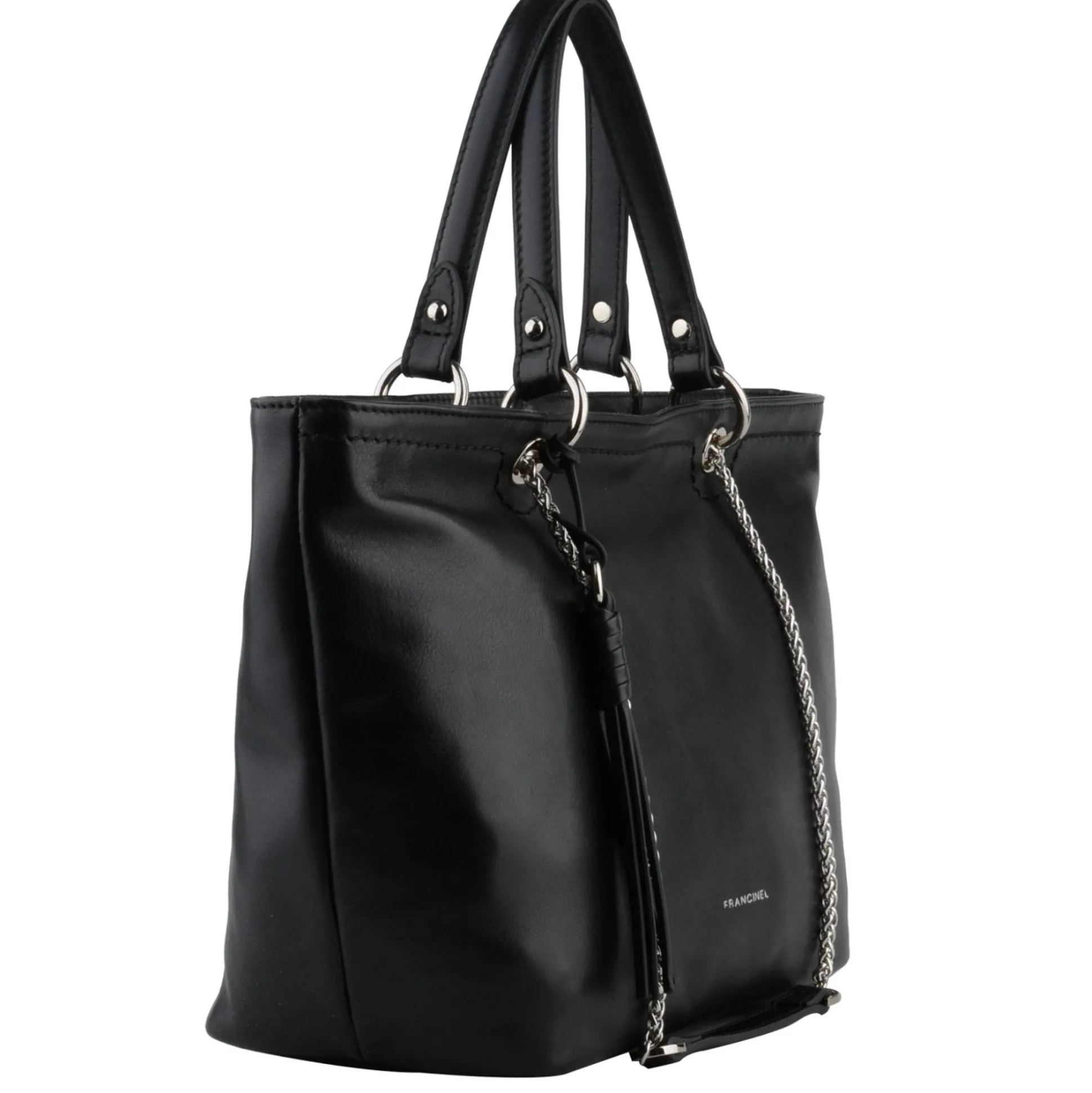 Francinel Sac shopping porte main Agathe en cuir*Femme Sacs À Main