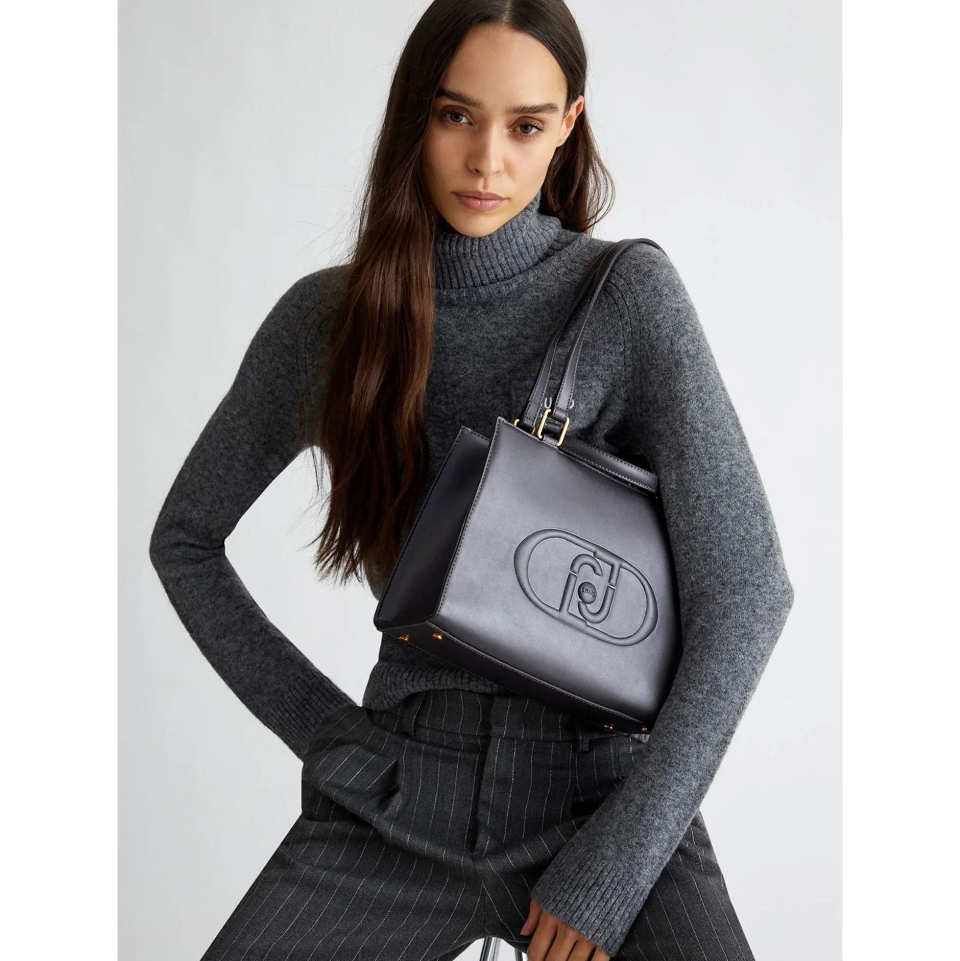 Liu Jo Sac shopping Rubino logo embosse*Femme Sacs Porté Épaule