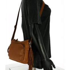 Gianni Conti Sac travers en cuir pleine fleur*Femme Sacs Bandoulière