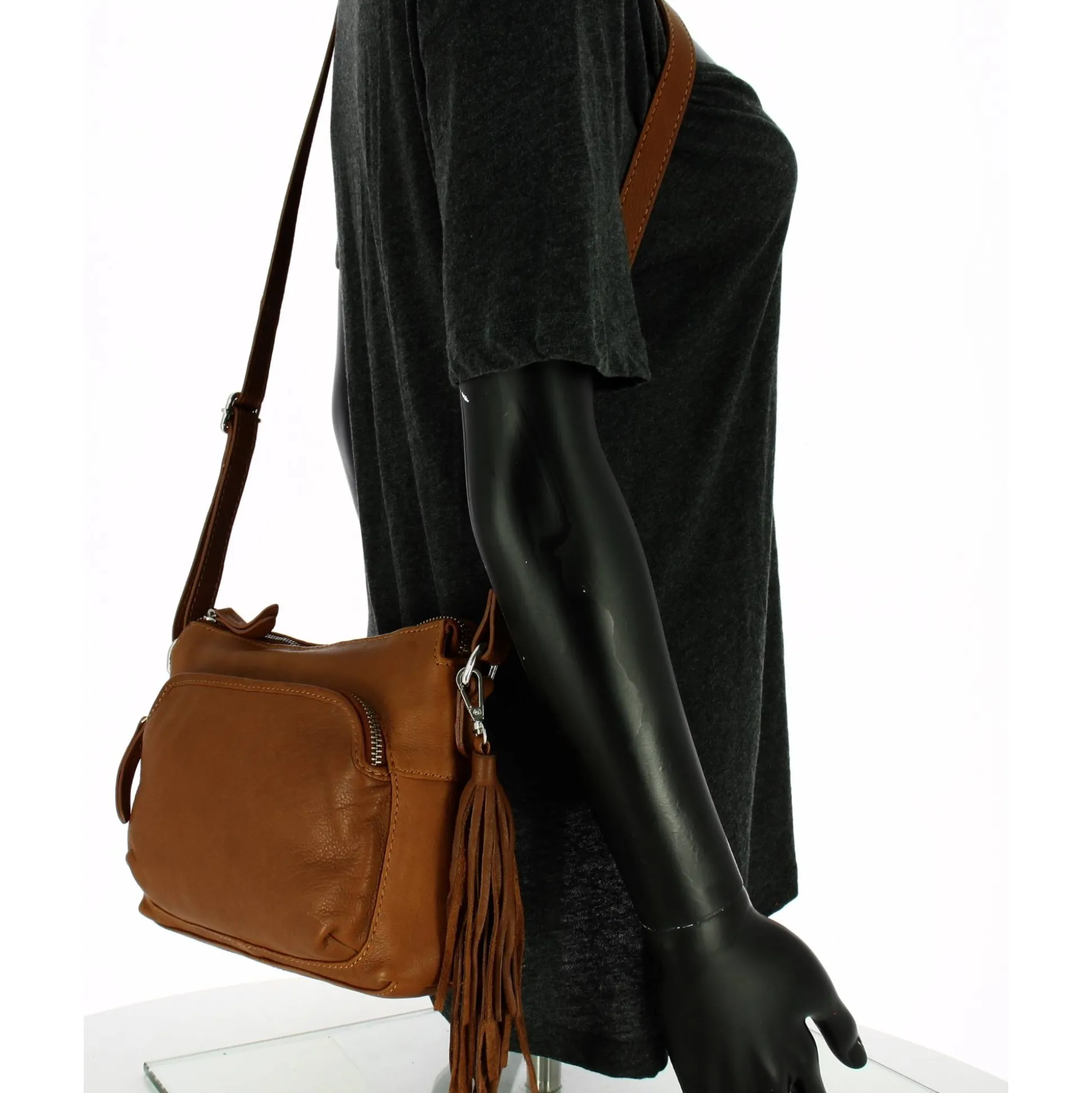 Gianni Conti Sac travers en cuir pleine fleur*Femme Sacs Bandoulière