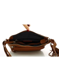 Gianni Conti Sac travers en cuir pleine fleur*Femme Sacs Bandoulière