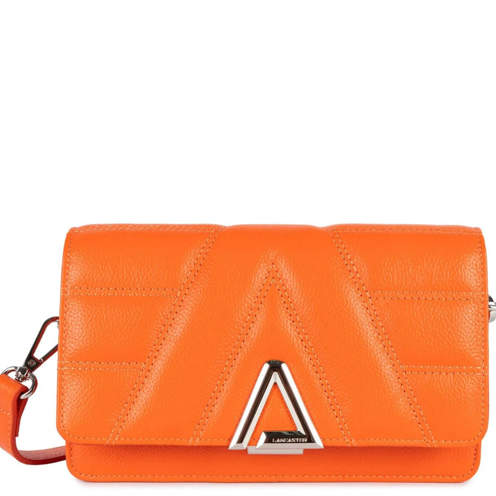 Lancaster Sac trotteur a rabat en cuir graine L'Alpha*Femme Sacs Bandoulière