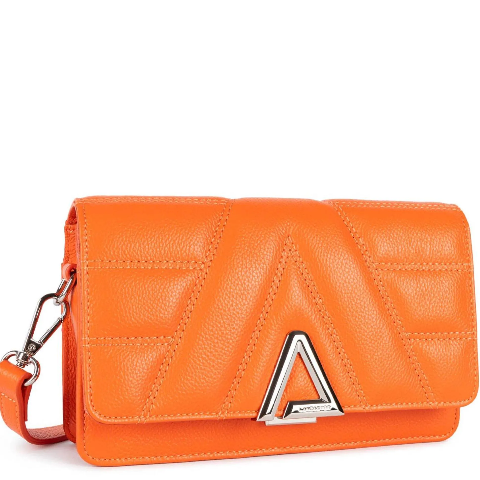 Lancaster Sac trotteur a rabat en cuir graine L'Alpha*Femme Sacs Bandoulière
