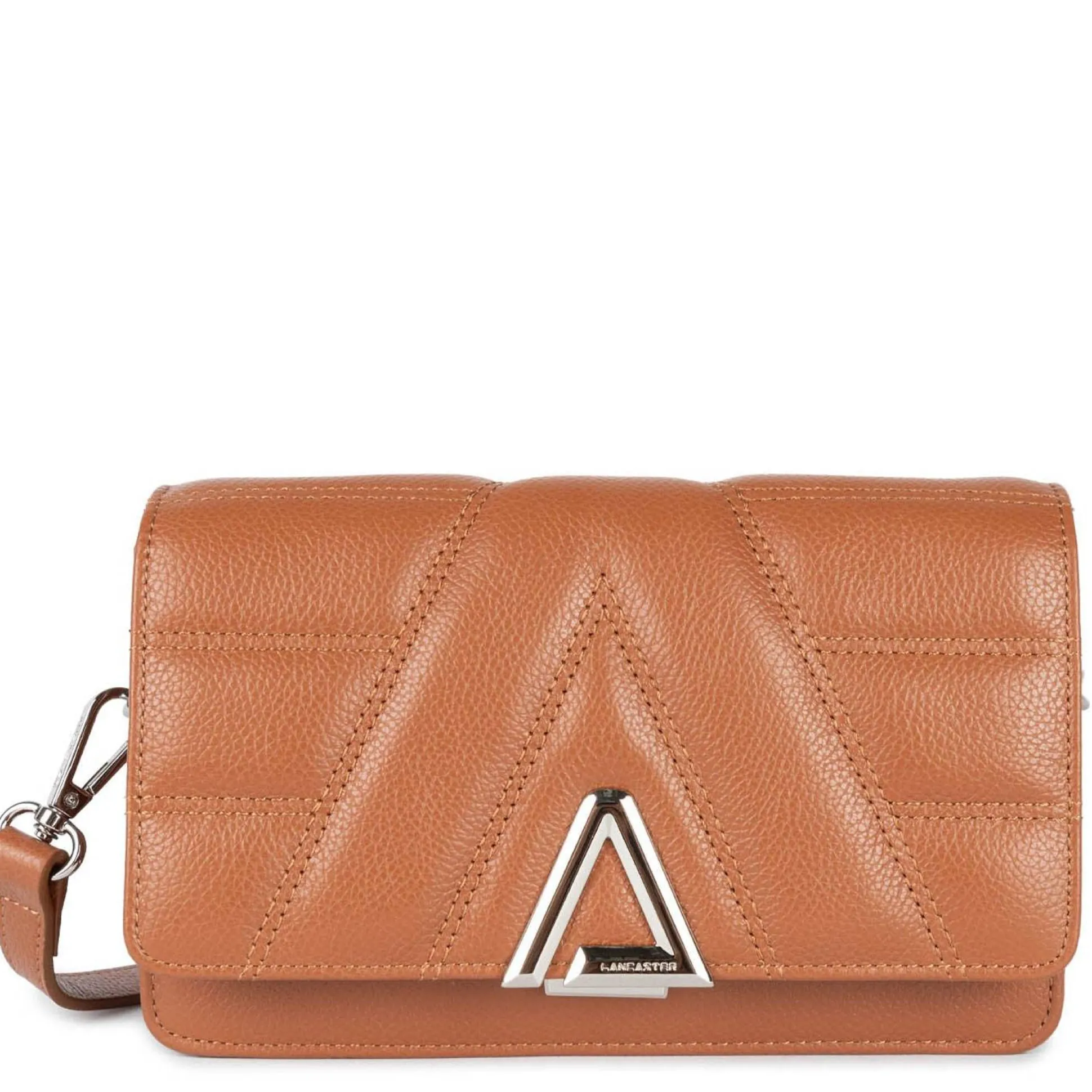 Lancaster Sac trotteur a rabat en cuir graine L'Alpha*Femme Sacs Bandoulière