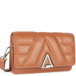 Lancaster Sac trotteur a rabat en cuir graine L'Alpha*Femme Sacs Bandoulière